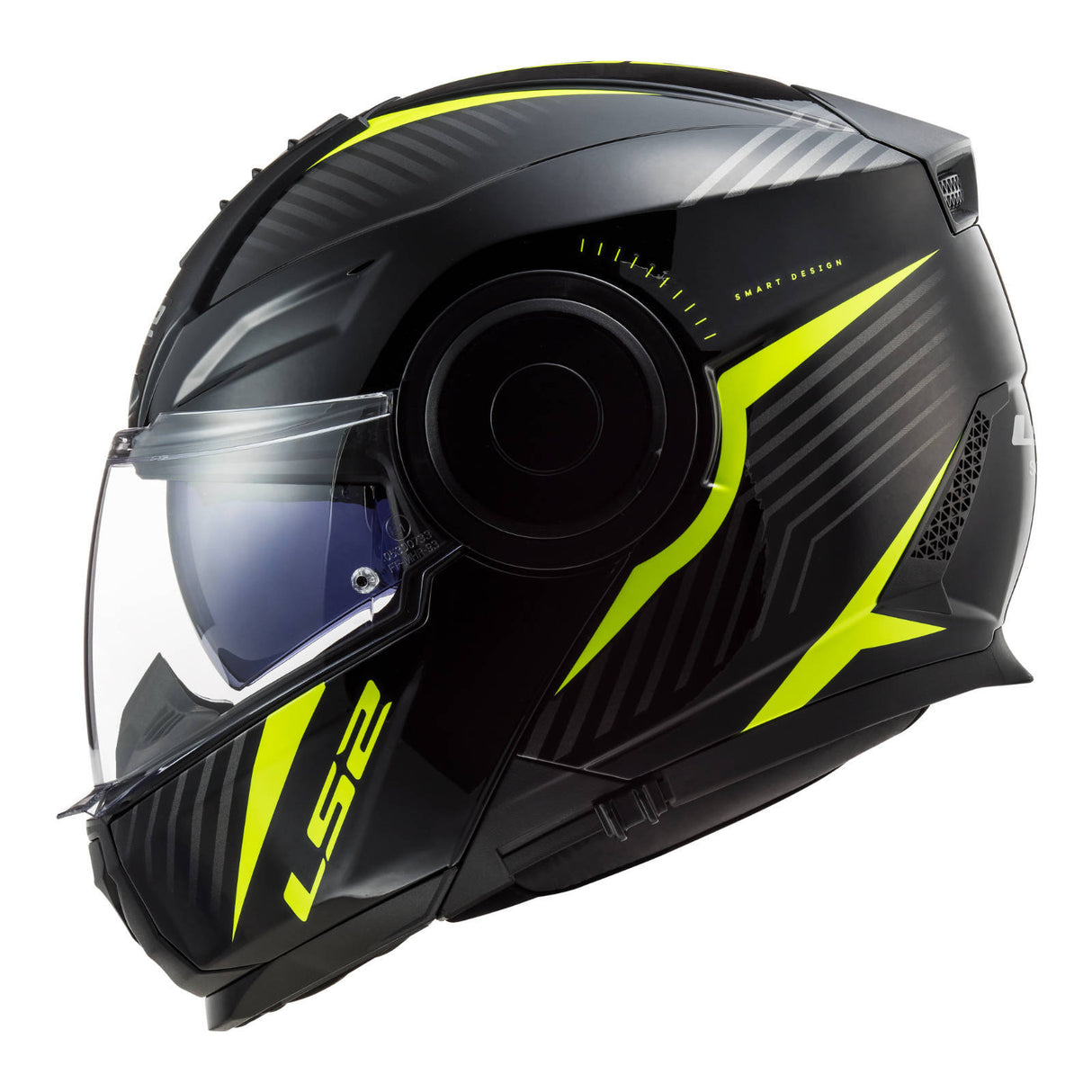 LS2 FF902 Scope Skid Black/Hi-Vis Yellow Helmet