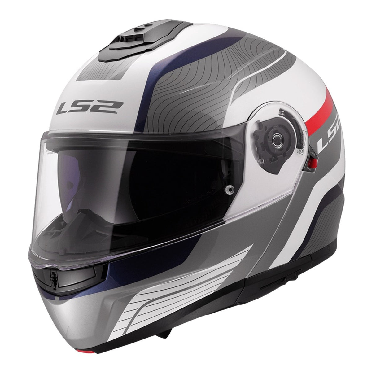 LS2 FF908 Strobe II Monza White/Blue/Red Helmet