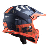 LS2 MX437 Fast Evo XCode Matte Blue/Orange Helmet