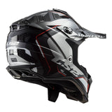 LS2 MX700 Subverter Evo II Arched Black/Titanium/Silver Helmet