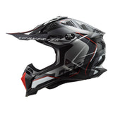 LS2 MX700 Subverter Evo II Arched Black/Titanium/Silver Helmet