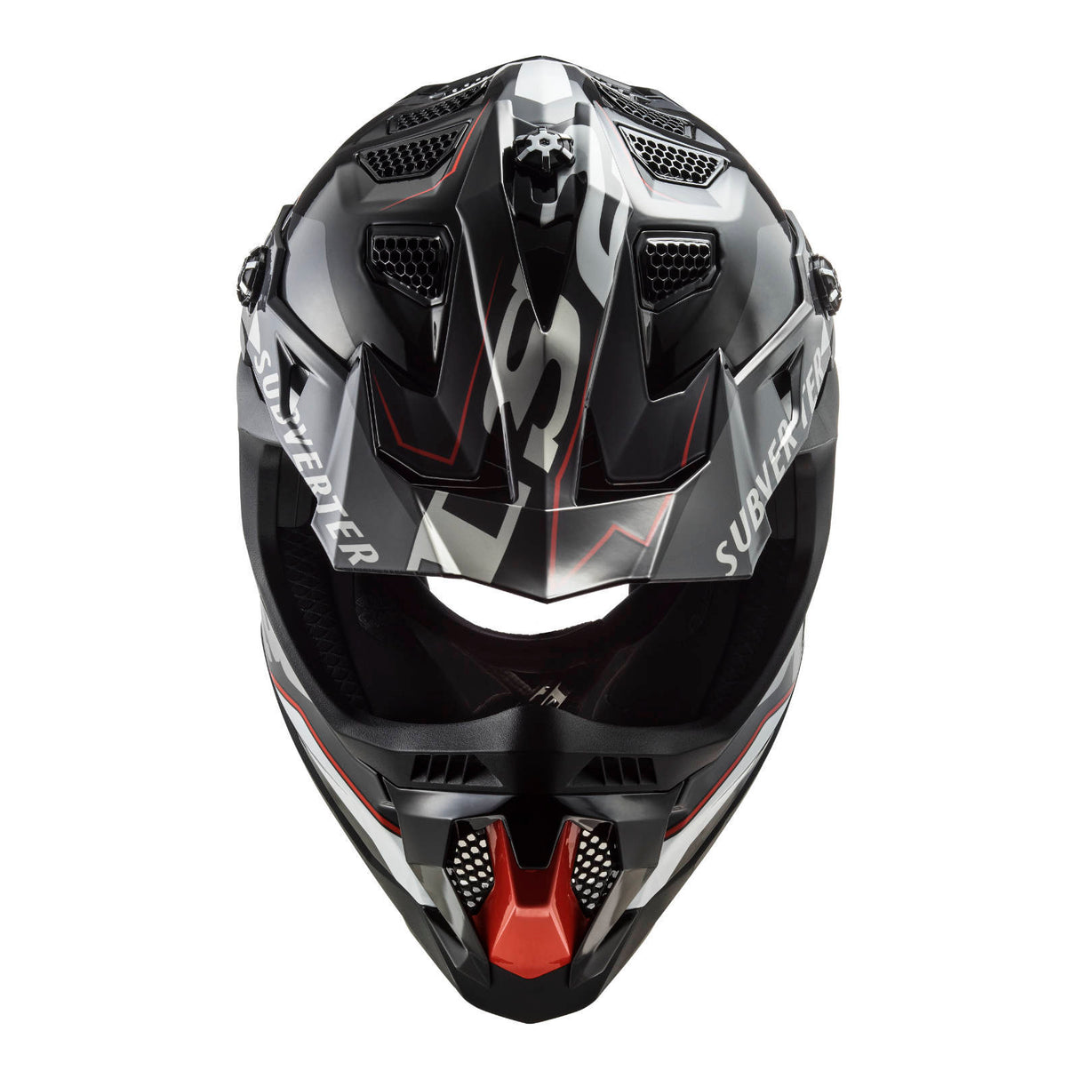 LS2 MX700 Subverter Evo II Arched Black/Titanium/Silver Helmet