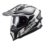 LS2 MX701 Explorer HPFC Alter Matte Black/White Helmet