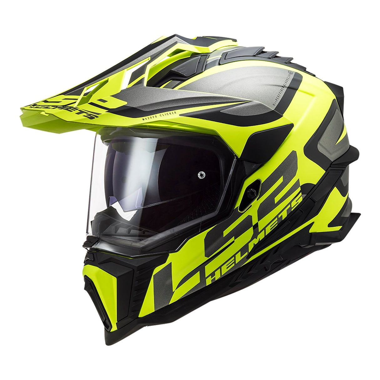 LS2 MX701 Explorer Alter Matte Black/Hi-Vis Yellow Helmet