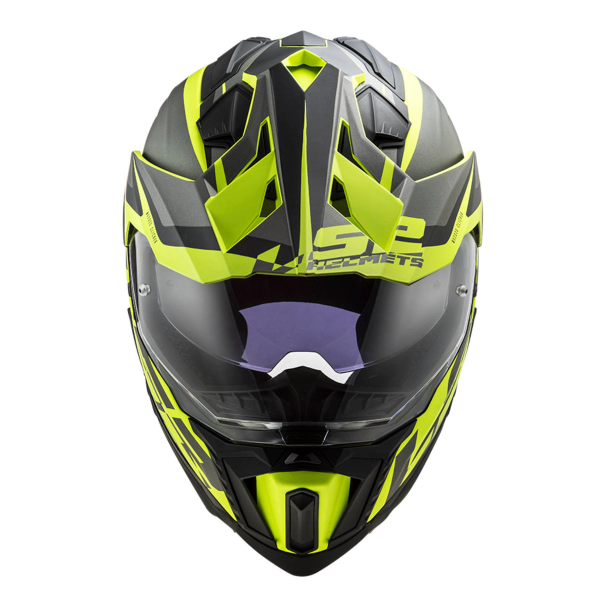 LS2 MX701 Explorer Alter Matte Black/Hi-Vis Yellow Helmet