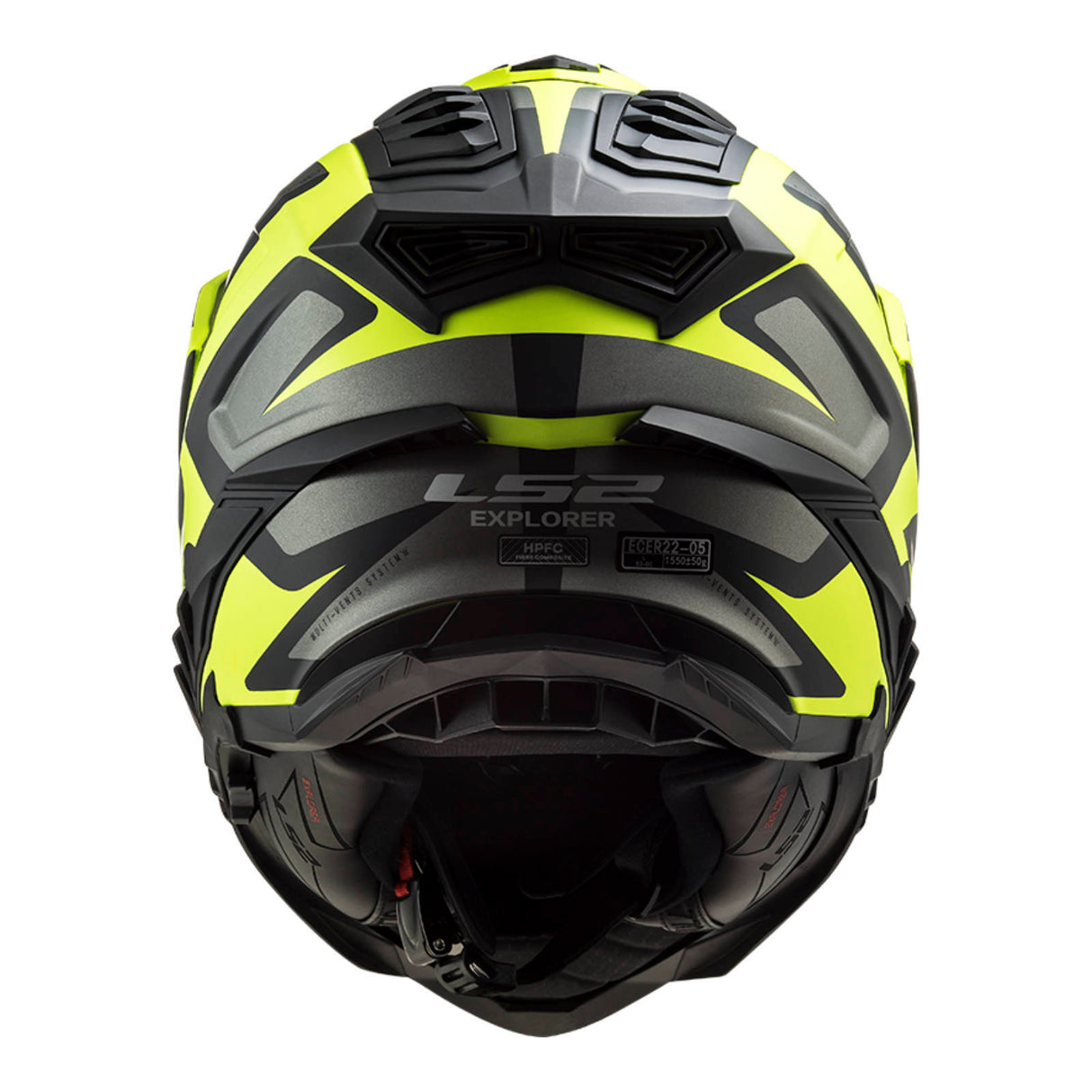 LS2 MX701 Explorer Alter Matte Black/Hi-Vis Yellow Helmet