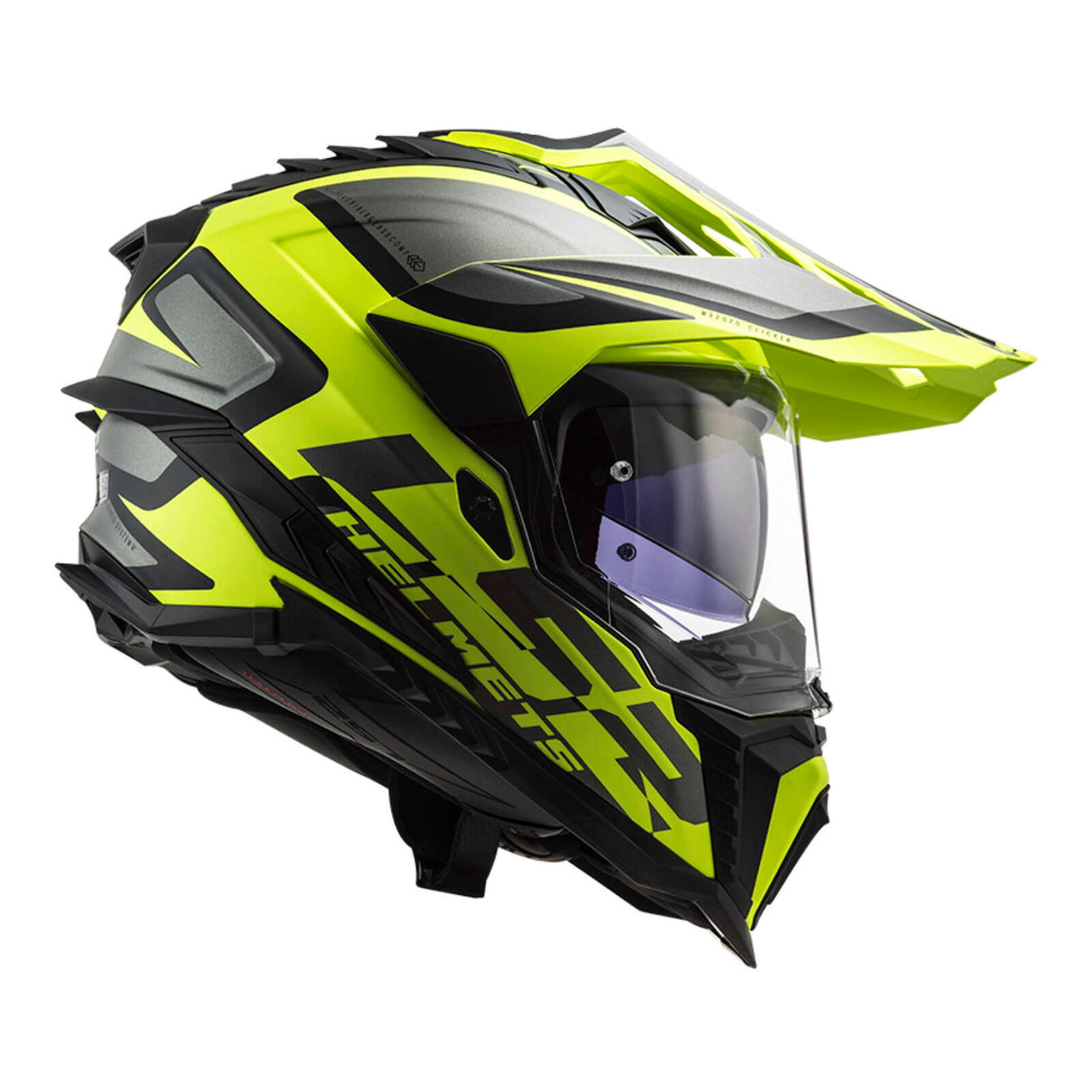 LS2 MX701 Explorer Alter Matte Black/Hi-Vis Yellow Helmet