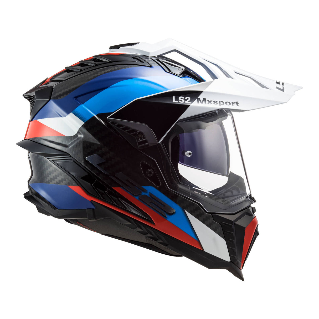 LS2 MX701 Explorer Carbon Frontier Black/Blue Helmet