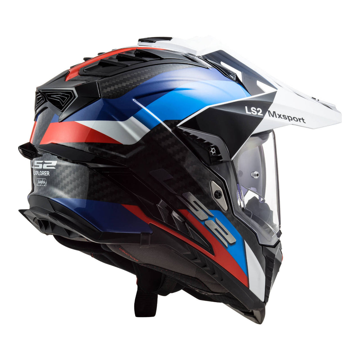 LS2 MX701 Explorer Carbon Frontier Black/Blue Helmet