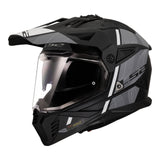 LS2 MX702 Pioneer II Hill Matte Black/White Helmet