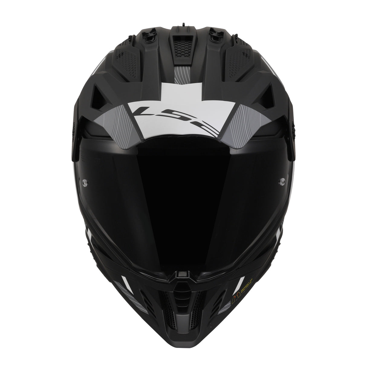 LS2 MX702 Pioneer II Hill Matte Black/White Helmet