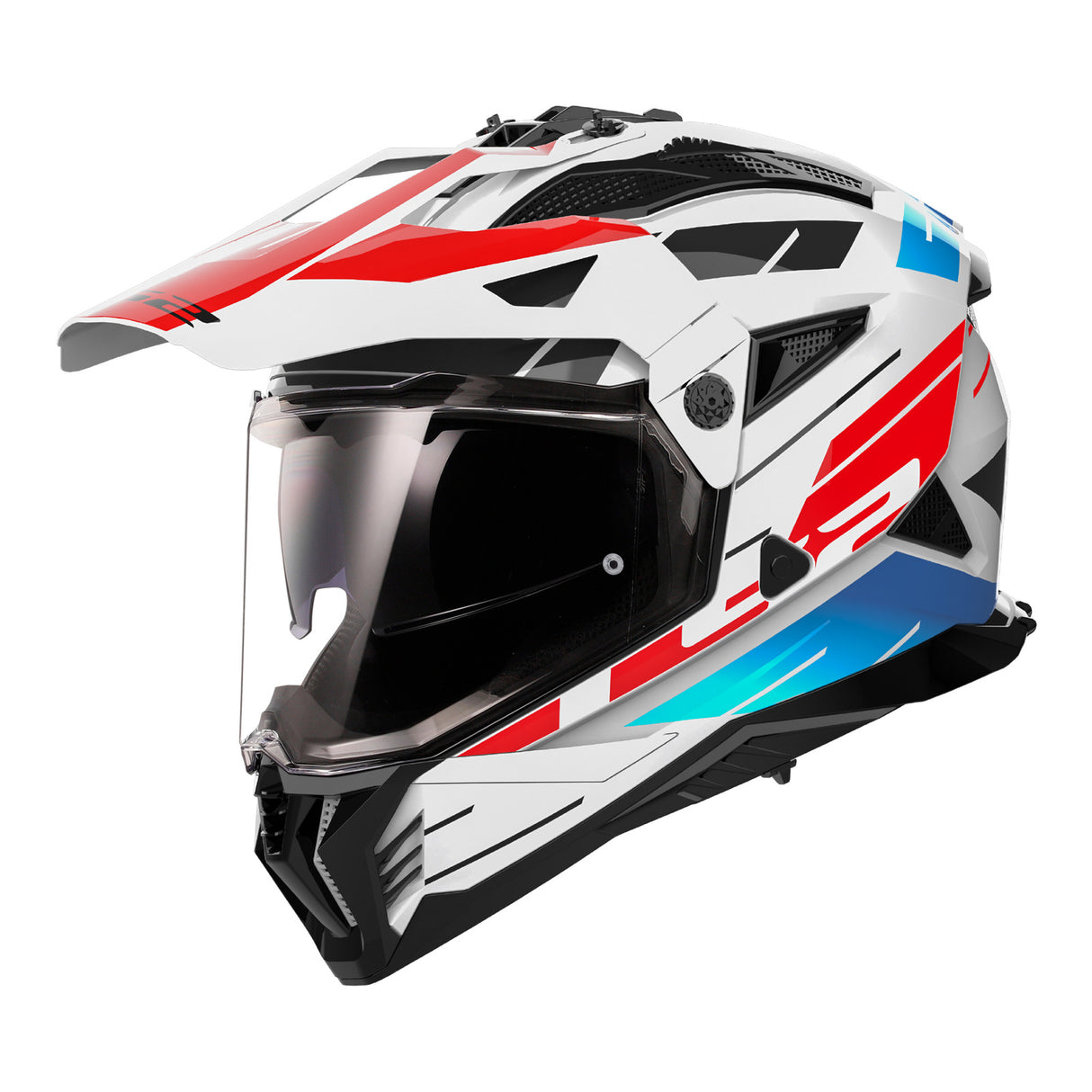 LS2 MX702 Pioneer II Namib White/Red/Blue Helmet