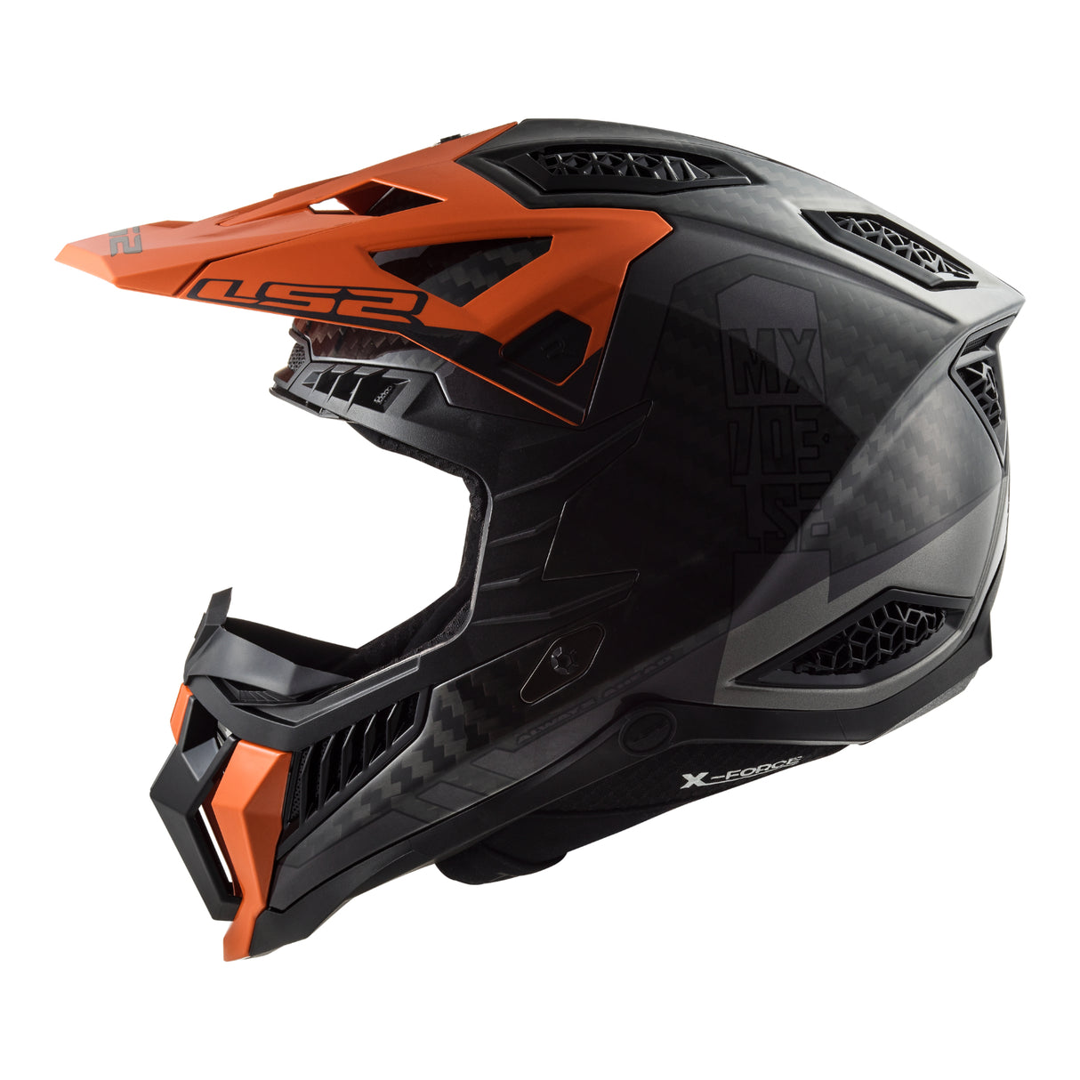 LS2 MX703 C X Force Victory Titanium/Orange Helmet