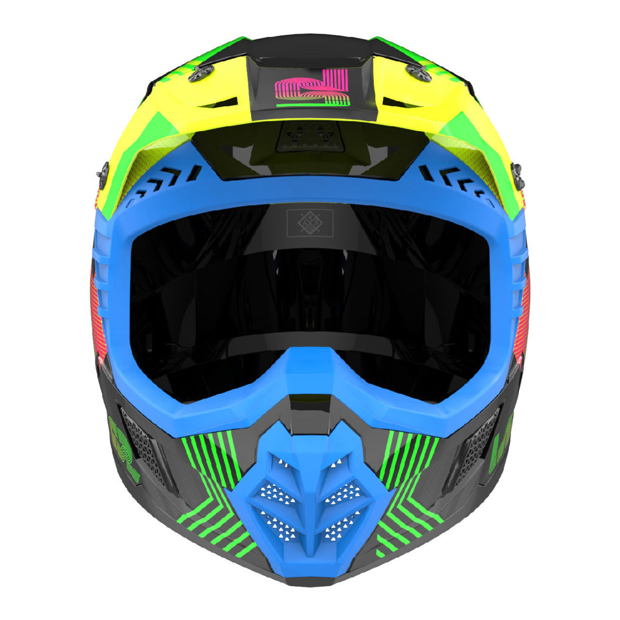 LS2 MX706J COZ Chromatic Black/Hi-Vis Pink Youth Helmet