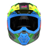 LS2 MX706J COZ Chromatic Black/Hi-Vis Pink Youth Helmet