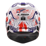 LS2 MX706J COZ Fantasy Matte White/Red/Blue Youth Helmet