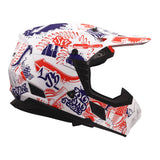 LS2 MX706J COZ Fantasy Matte White/Red/Blue Youth Helmet
