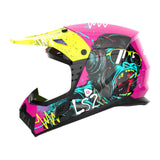 LS2 MX706J COZ Gorilla Gloss Purple Youth Helmet