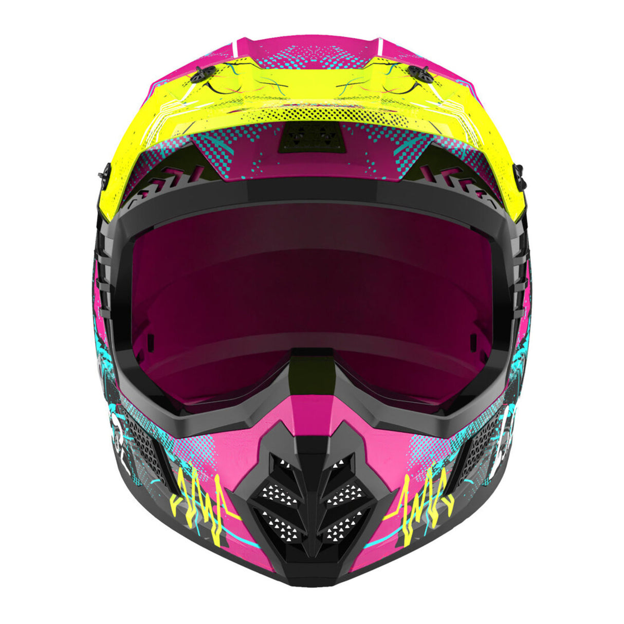 LS2 MX706J COZ Gorilla Gloss Purple Youth Helmet