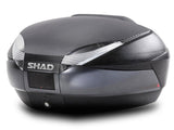 Shad SH48 Top Case w/Bonus Backrest & Carbon Panel Black/Carbon 48L