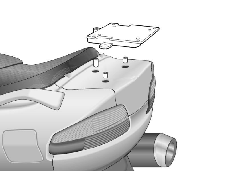 Shad Top Case Fitting Kit (suit SH29-59) for Suzuki Burgman 650 02-14/Burgman 650 Executive 04-Up