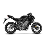 LeoVince LVFS14361E LV One Evo Carbon Fiber Full Exhaust System w/Slash Cut Carbon End Cap for Yamaha YZF-R7/MT-07/XSR 700/XTribute 21-22