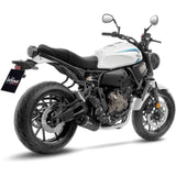 LeoVince LVFS14361E LV One Evo Carbon Fiber Full Exhaust System w/Slash Cut Carbon End Cap for Yamaha YZF-R7/MT-07/XSR 700/XTribute 21-22