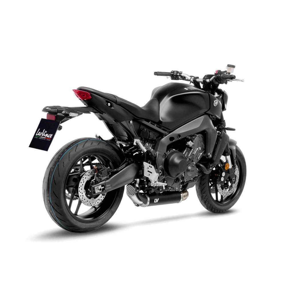 LeoVince LVFS14371EB LV Race Stainless Black Full Exhaust System for Yamaha MT-09/MT-09 SP 21-23