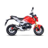 LeoVince LVFS15237B LV-10 Black Edition Full Exhaust System w/Stainless End Cap for Honda MSX 125/Grom 17-20