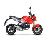 LeoVince LVFS3396M GP Corsa Matte Carbon Full Exhaust System w/Slash Cut End Cap for Honda MSX 125/Grom 17-20