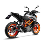 LeoVince LVSO15249B LV-10 Black Edition Slip-On Muffler w/Stainless End Cap for KTM Duke 125/Duke 390 21-22
