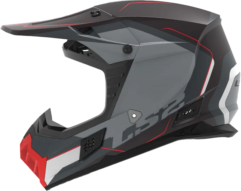 LS2 MX706 COZ Arched Black/Silver/Titanium Helmet