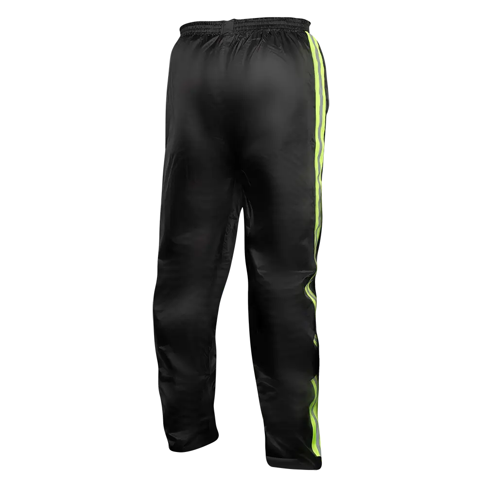 MotoDry Lightning Black/Fluro Yellow Rain Pants