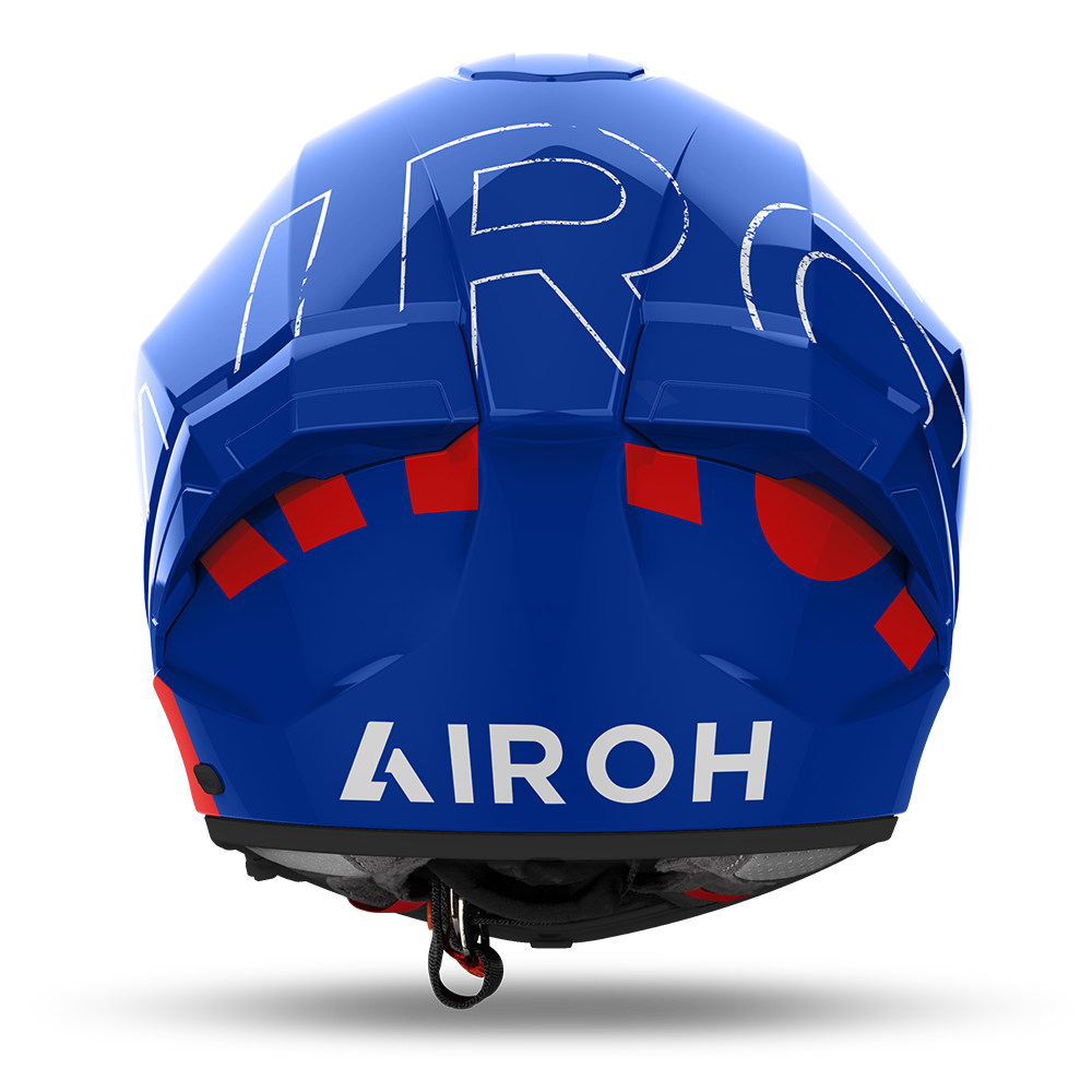 Airoh Matryx Scope Gloss Blue/Red Helmet