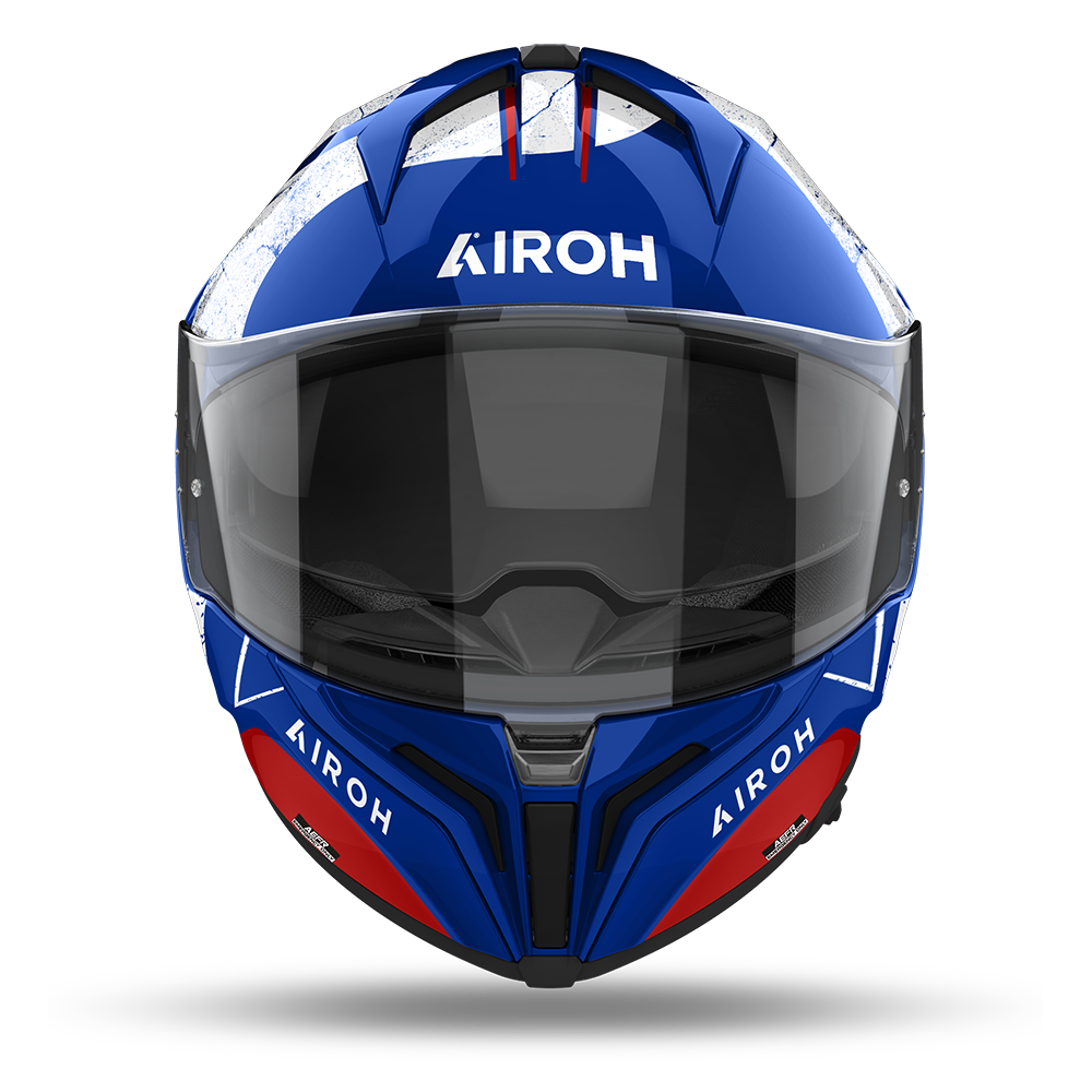 Airoh Matryx Scope Gloss Blue/Red Helmet