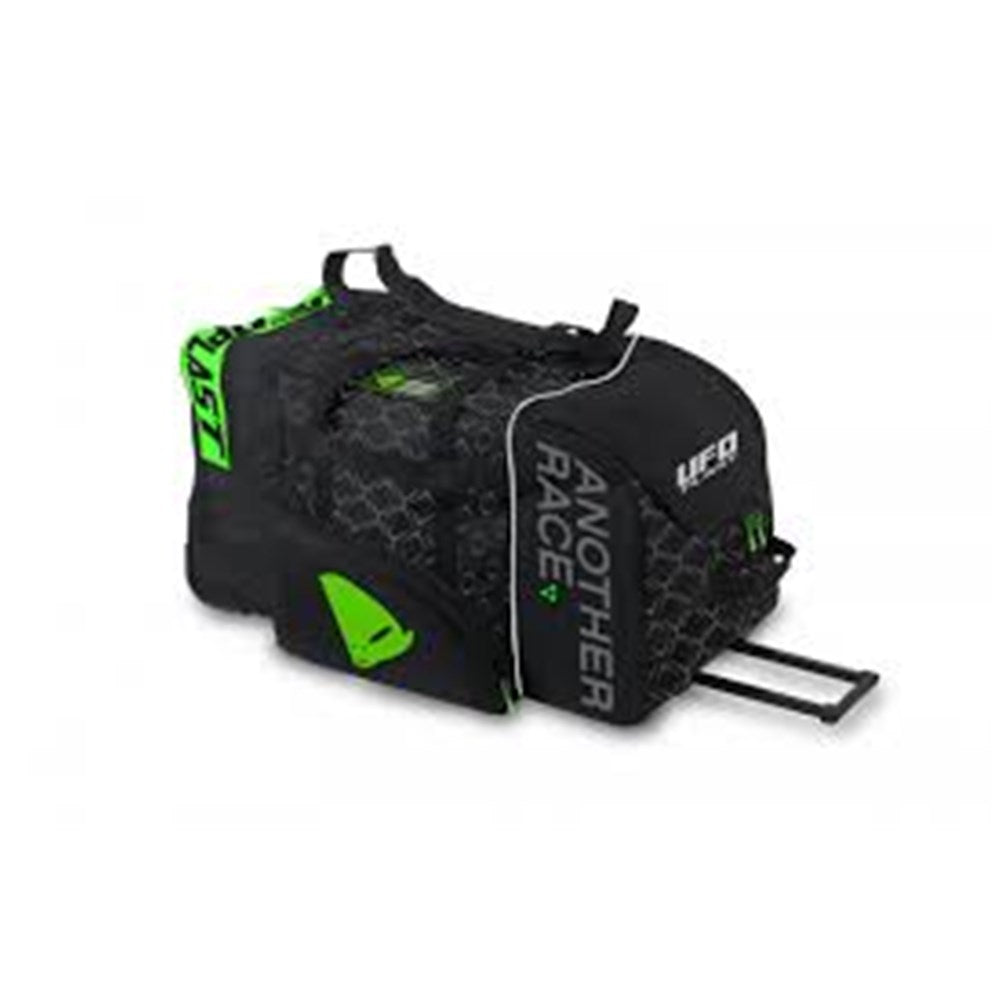 UFO Travel Black/Green Wheeled Tolley Bag