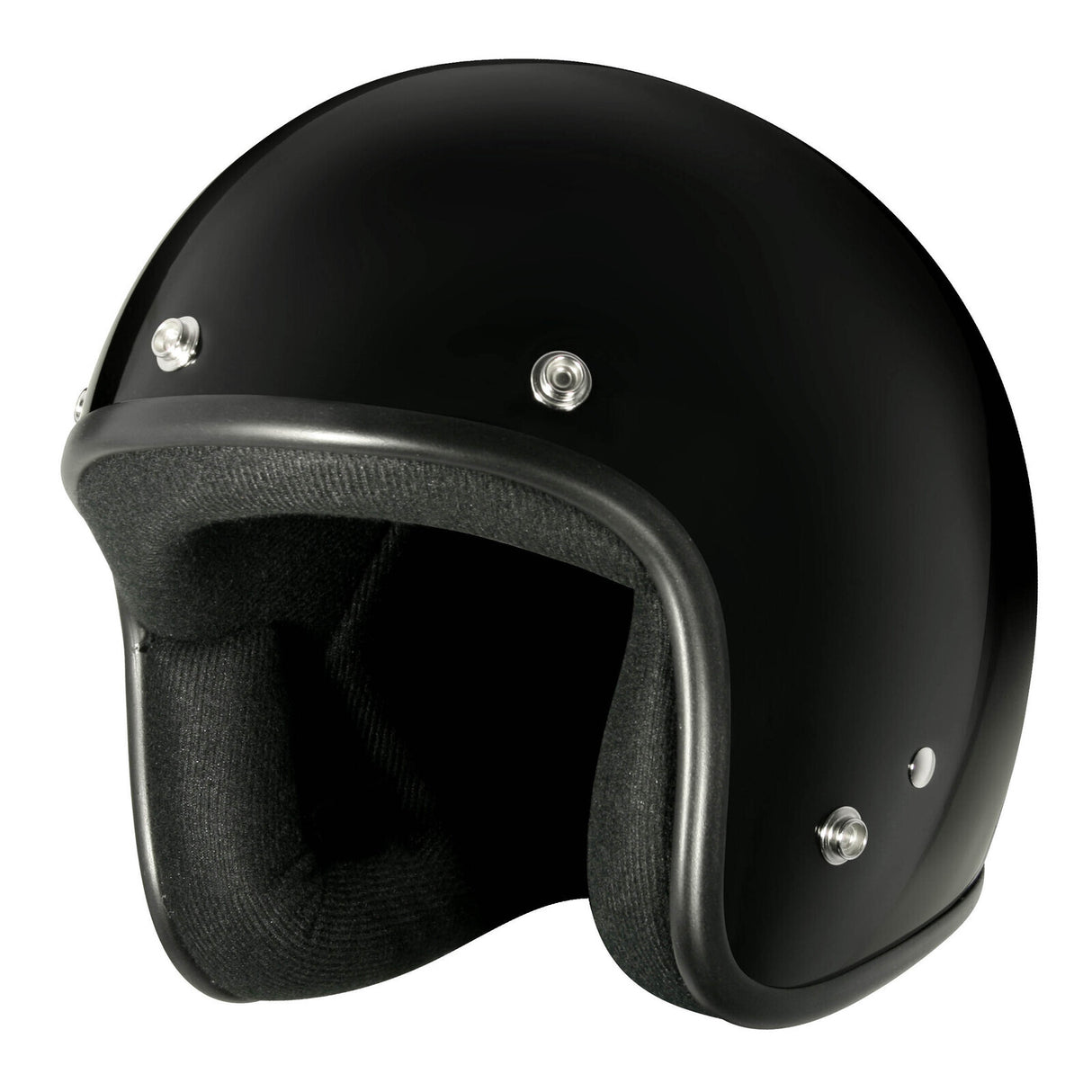 M2R 225 Gloss Black Helmet