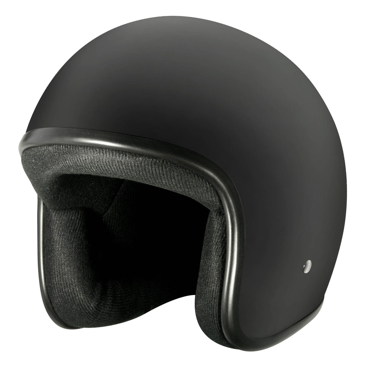 M2R 225 Matte Black Helmet w/No Studs