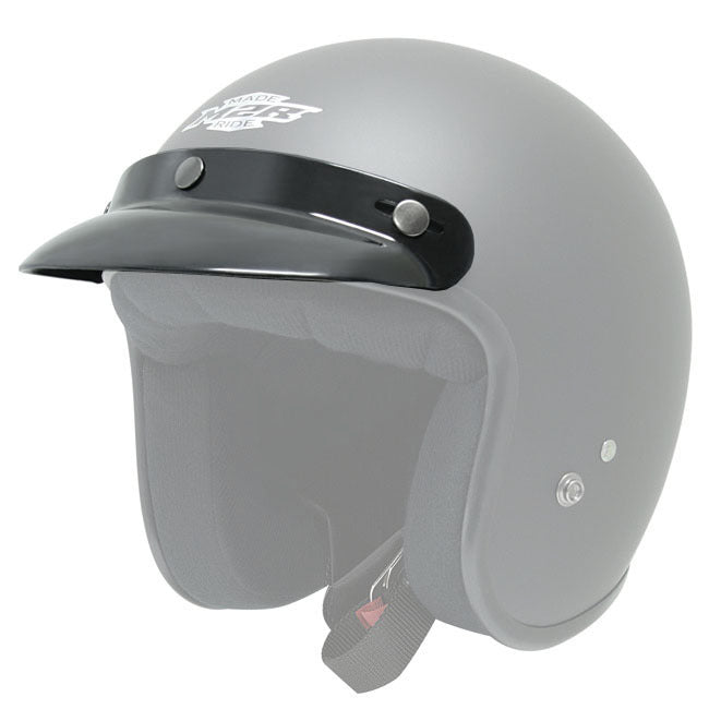 M2R Replacement Peak for Custom FG Helmet Black