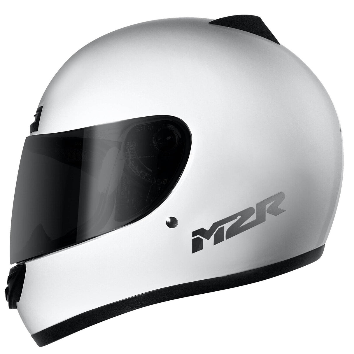 M2R M1 Solid Gloss White Helmet