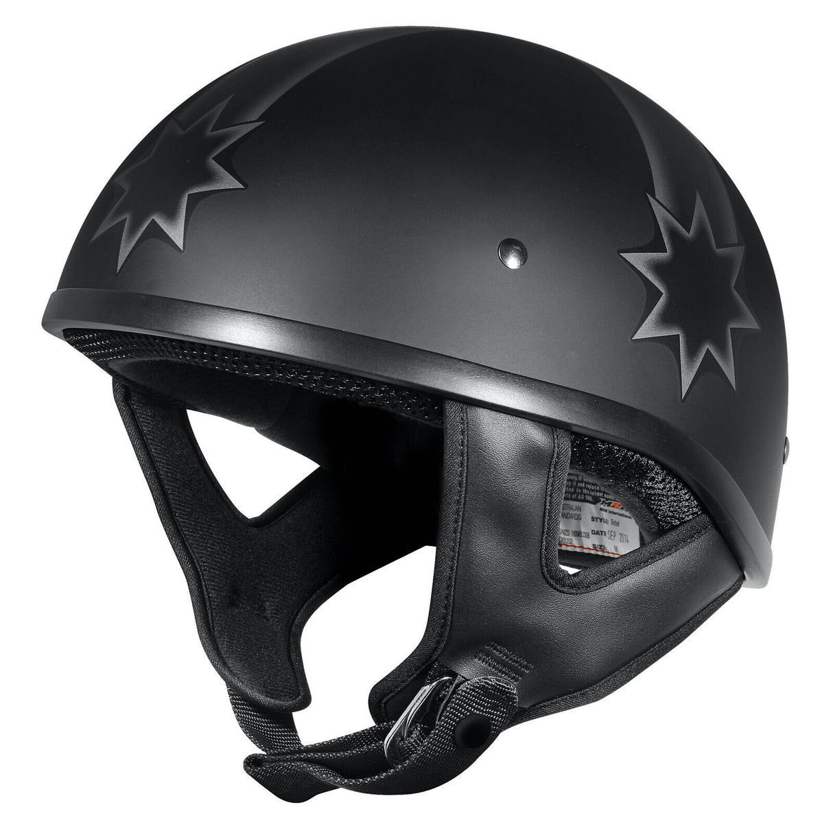 M2R Rebel Shorty Last Stand PC-5F Matte Black Helmet