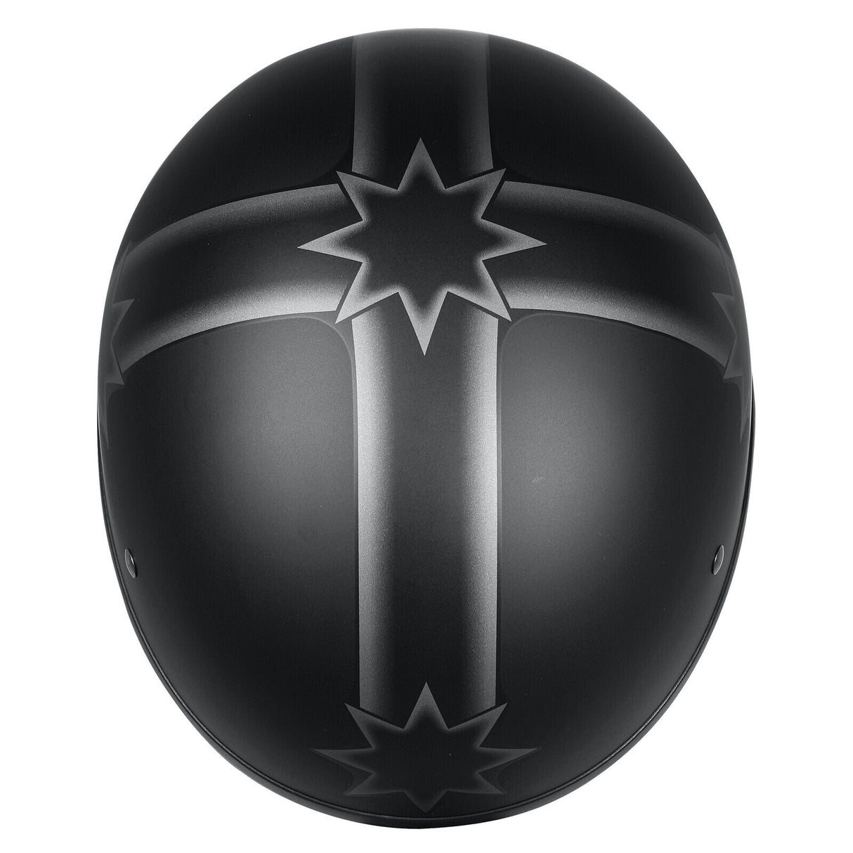 M2R Rebel Shorty Last Stand PC-5F Matte Black Helmet - EasyR