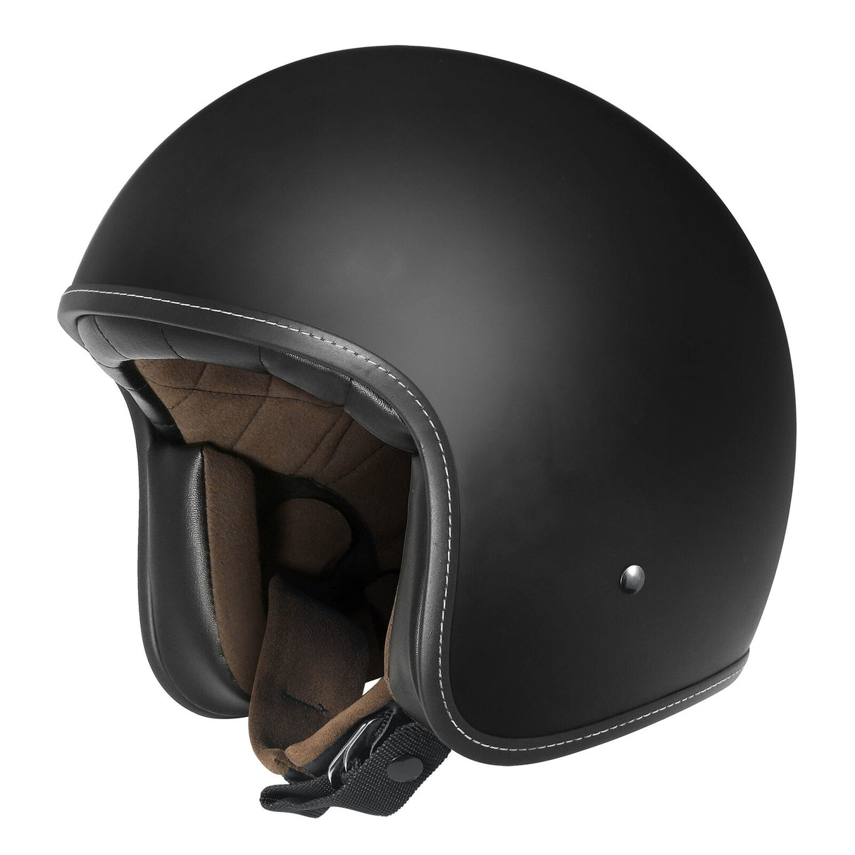 DriRider Base Core Matte Black Helmet w/No Studs - EasyR