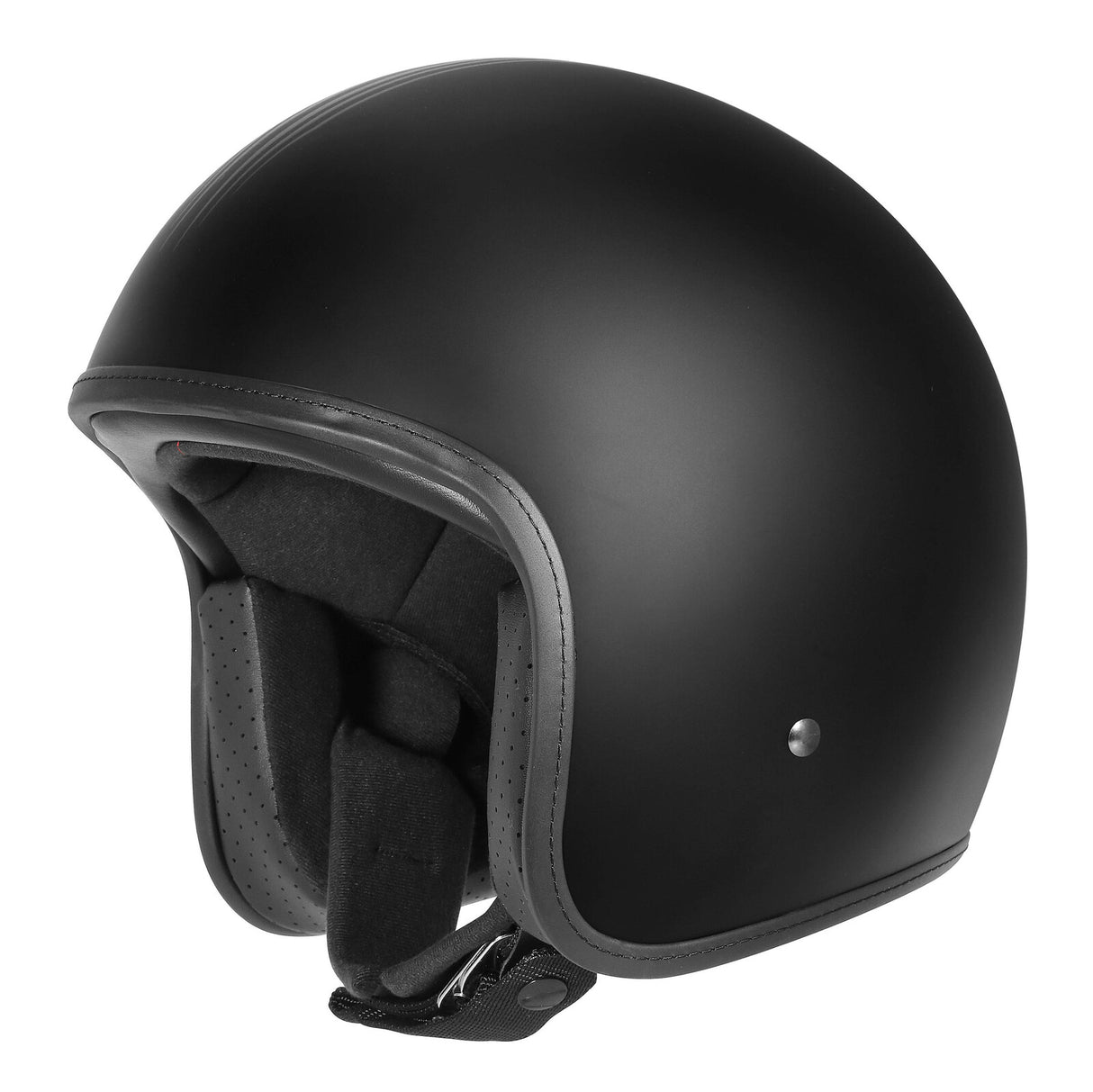 DriRider Base Bones Matte Black Helmet w/No Studs