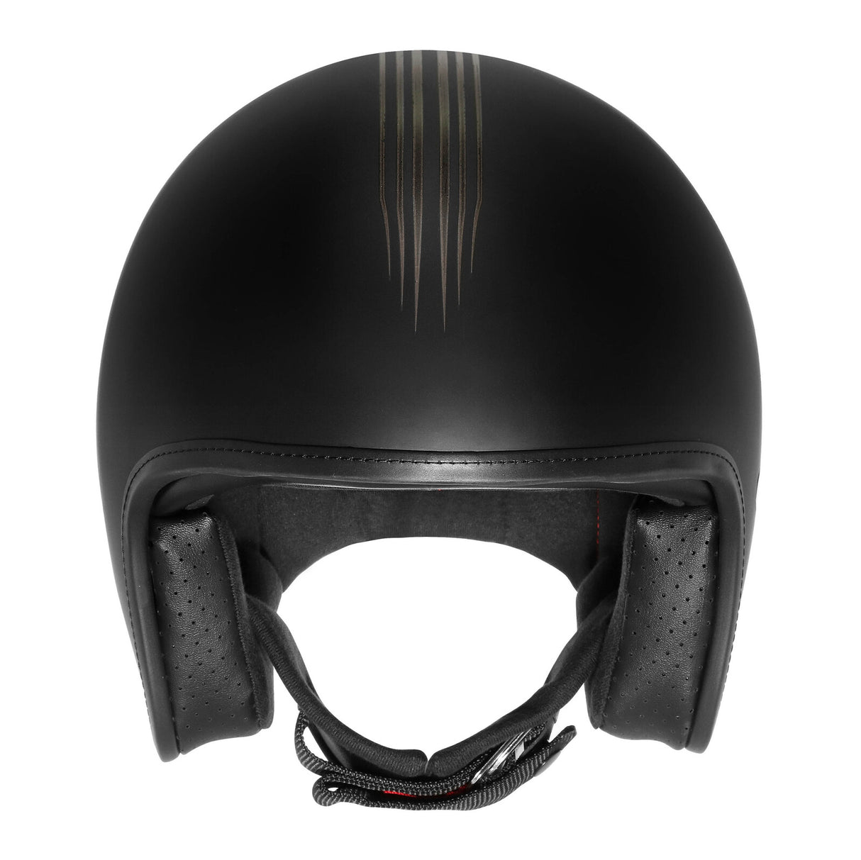 DriRider Base Bones Matte Black Helmet w/No Studs