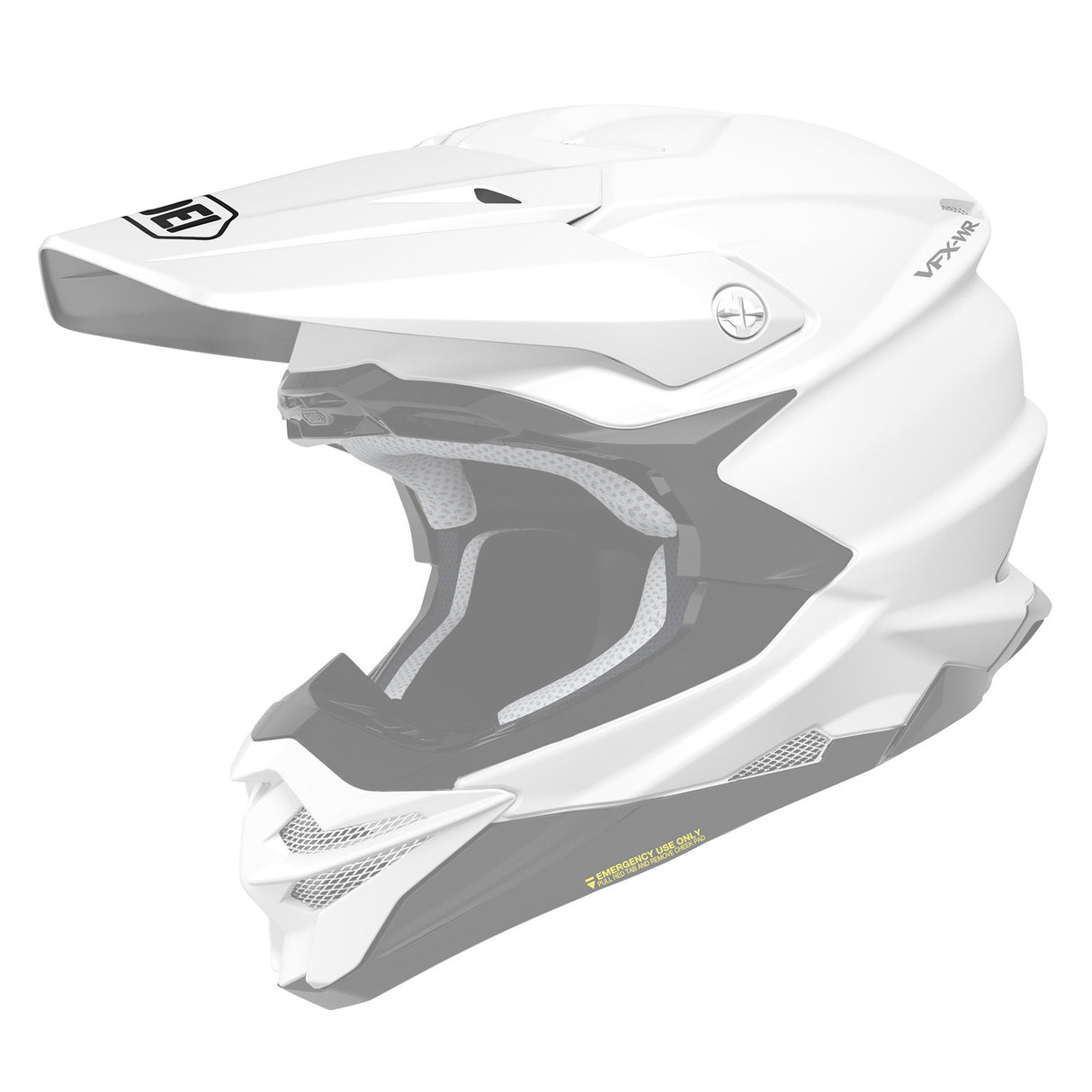 Shoei Replacement Peak for VFX-WR Helmet White