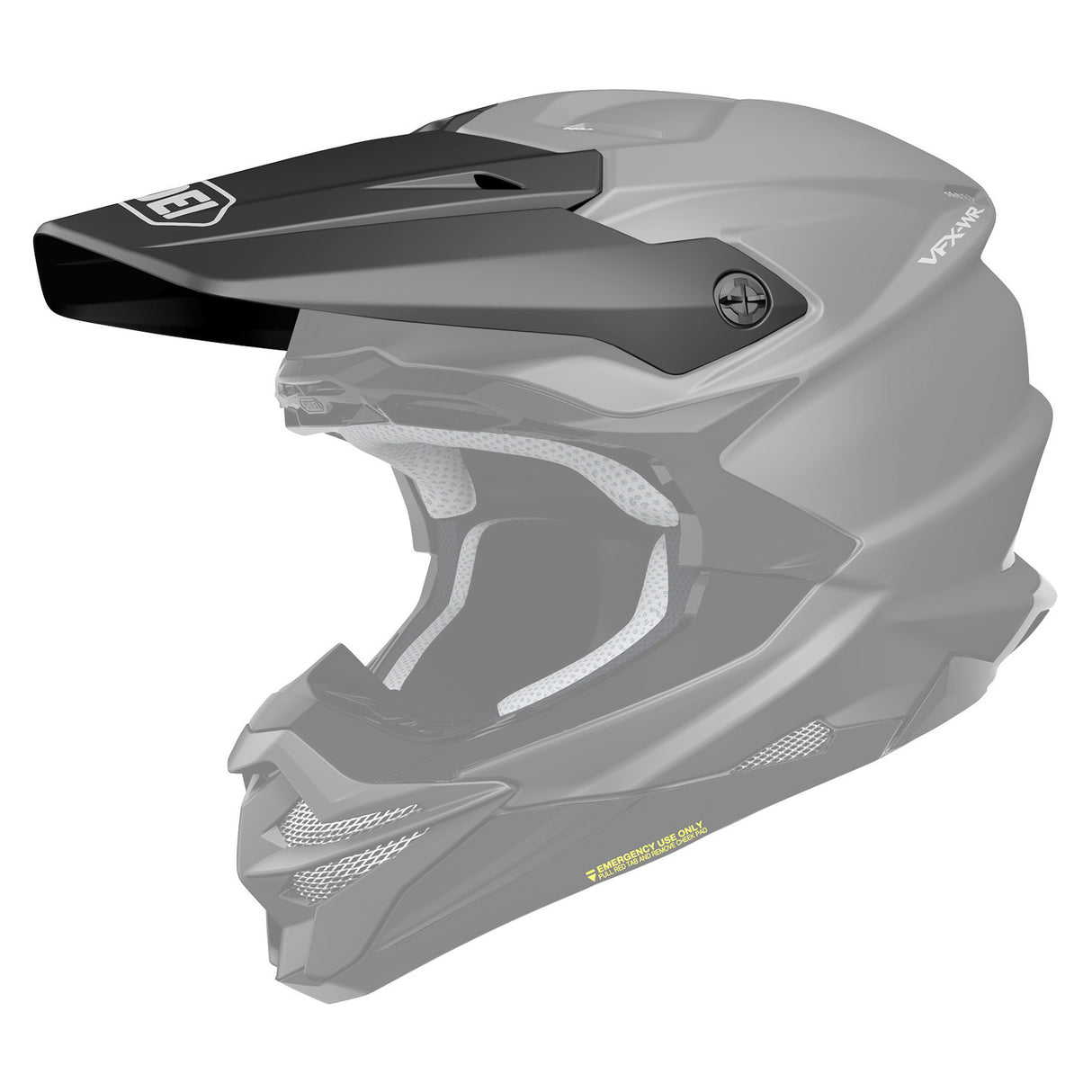 Shoei Replacement Peak for VFX-WR Helmet Matte Black