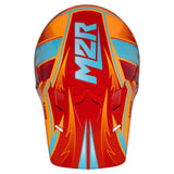 M2R XYouth Thunder PC-8 Gloss Red/Orange/Blue Youth Helmet