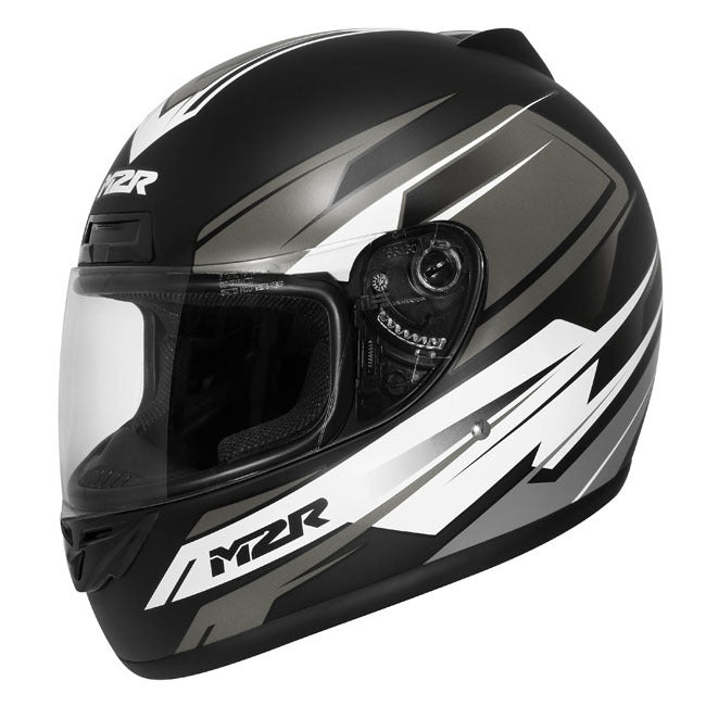 M2R M1 Chase PC-5F Matte Black/White/Grey Helmet