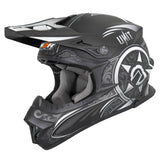 M2R EXO Unit Victorian PC-5F Semi-Flat Black/Silver Helmet